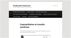 Desktop Screenshot of patrimoine.vertdurable.com